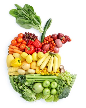 frutas verduras colores